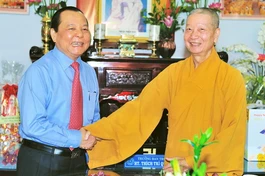 TP.HCM: Bí thư Thành ủy Lê Thanh Hải chúc Tết Trung ương Giáo hội